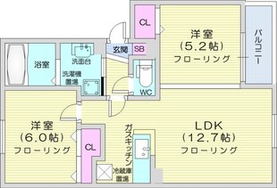 新川駅 徒歩12分 3階の物件間取画像